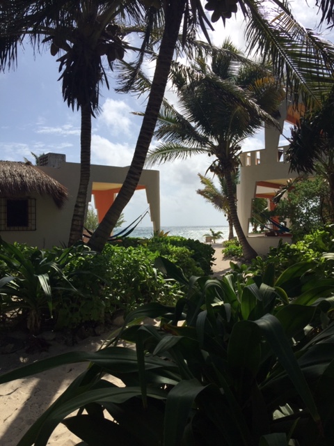 Mayan Beach- to the beach